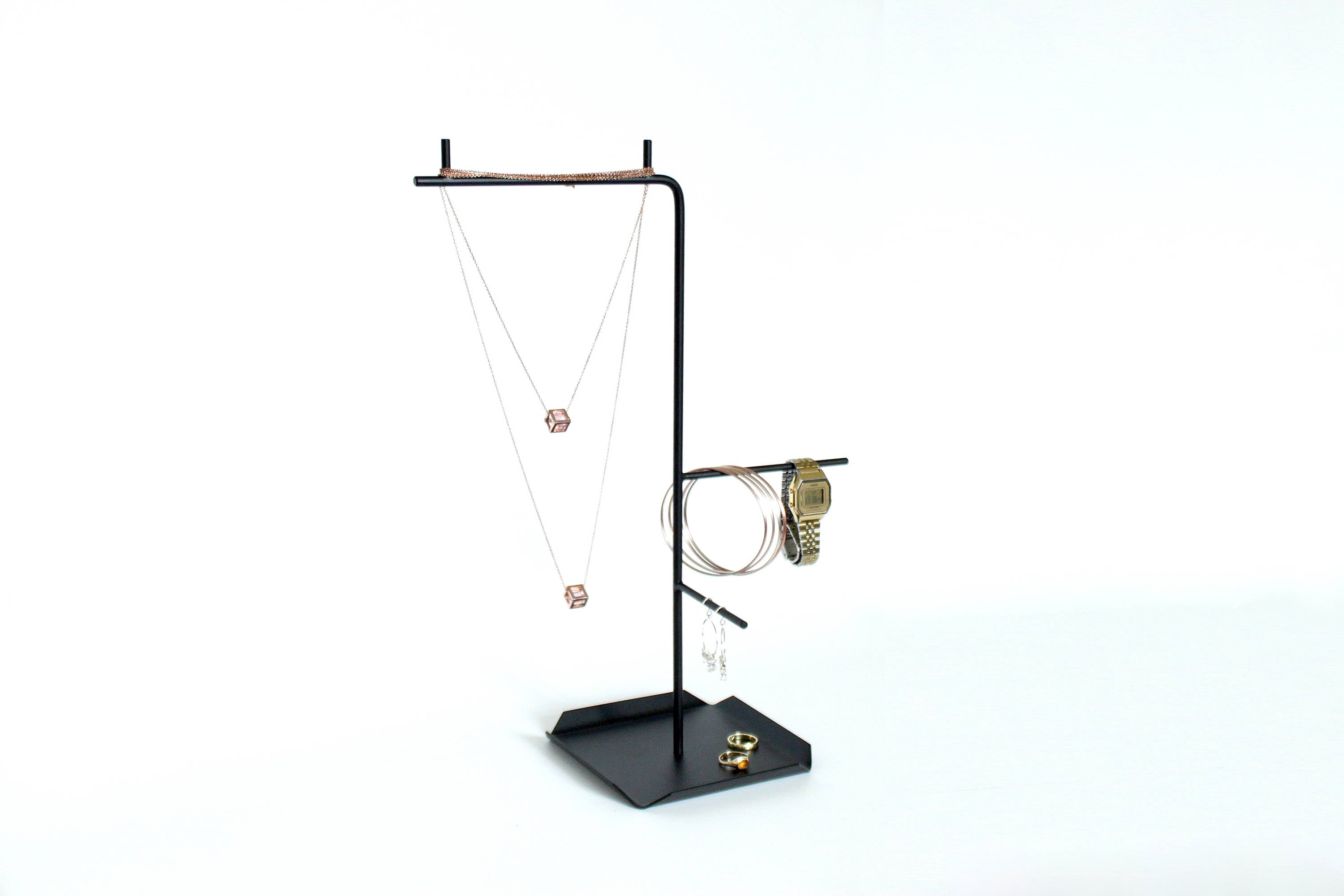 Metal Jewellery organizer - display - metal cube tray for tiny accessories