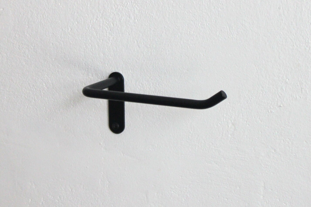 Handmade Powder Coated Steel Toilet Paper Roll Holder - Wall Mounted