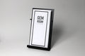 Minimalist Steel Brochure Holder: DL Size Information Stand