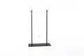 Steel Necklace Stand: Two-Pole Jewelry Display