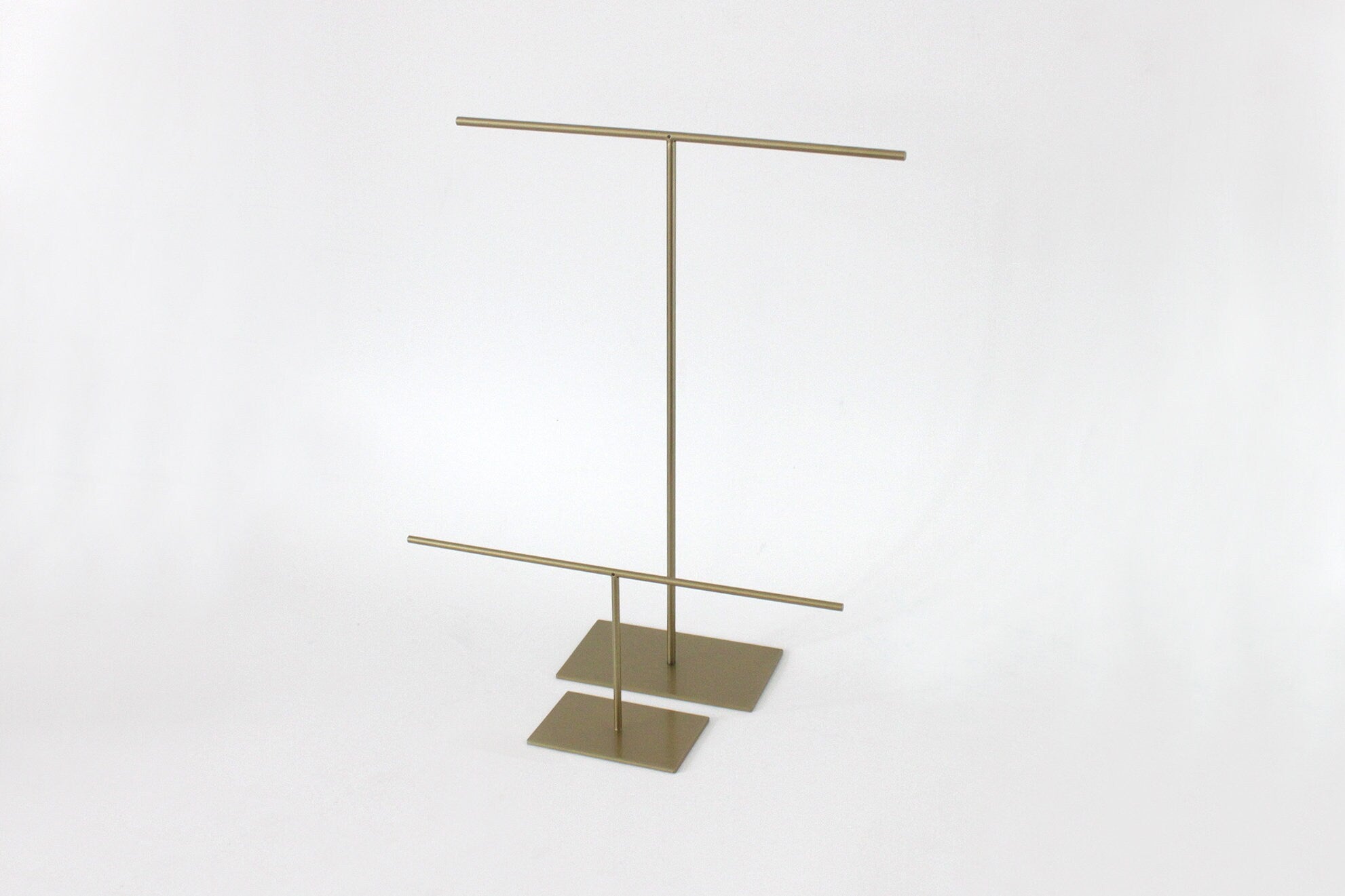 Black Steel Jewelry Stand: Bracelet, Watch, and Ring Holder
