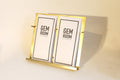 NEW Modern Brass Brochure Pamphlet Holder- minimalist brass metal Information stand, Brochures postcard display