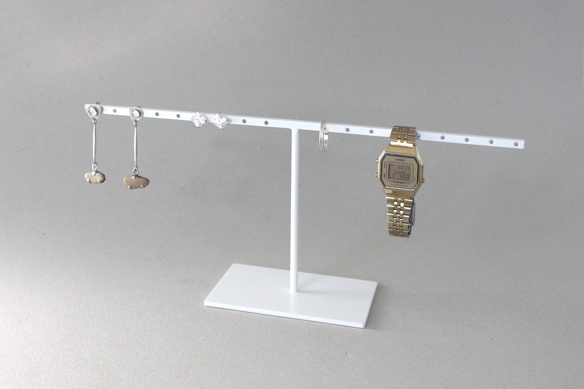 Extra Long Steel Earring Display Stand: Jewelry Organizer