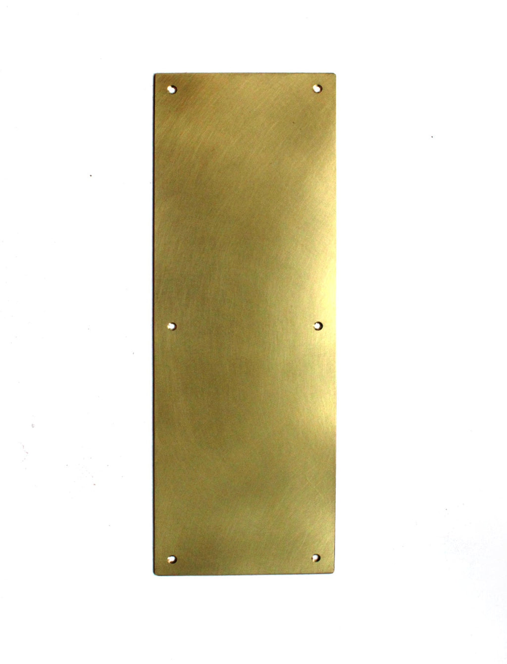 Matte Brass Push Plate: Custom Sizes Available