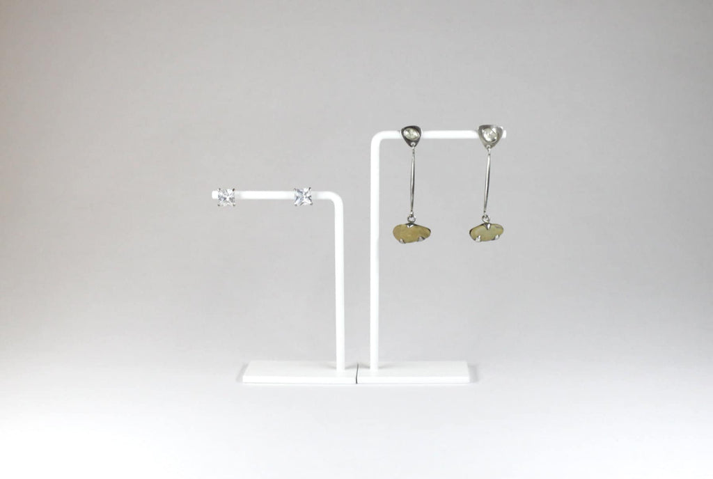 Set of Two Metal Earring Display Stands: Jewelry Organizer