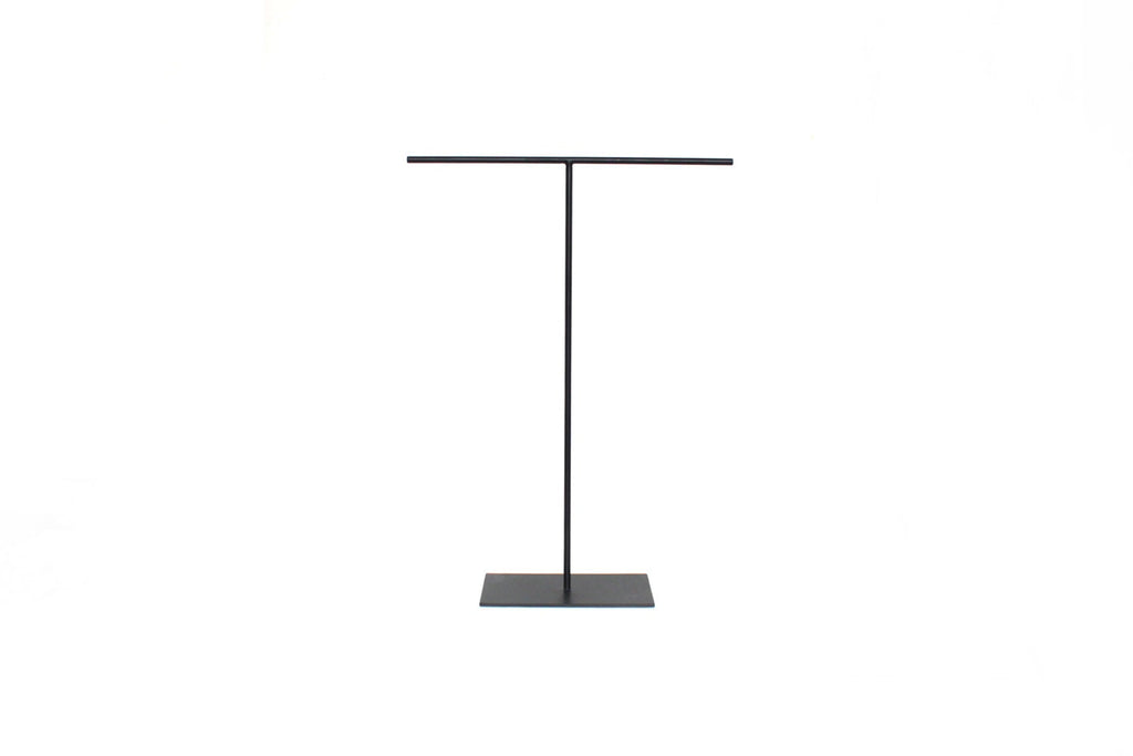 Black Steel Jewelry Stand: Necklace Display Holder