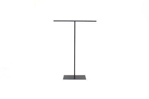 Black Steel Jewelry Stand: Necklace Display Holder