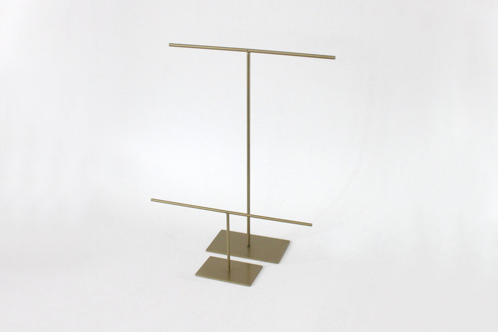 Black Steel Jewelry Stand: Bracelet, Ring & Watch Display