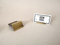 Handmade Brass Business Card Holder: Double-Sided Display