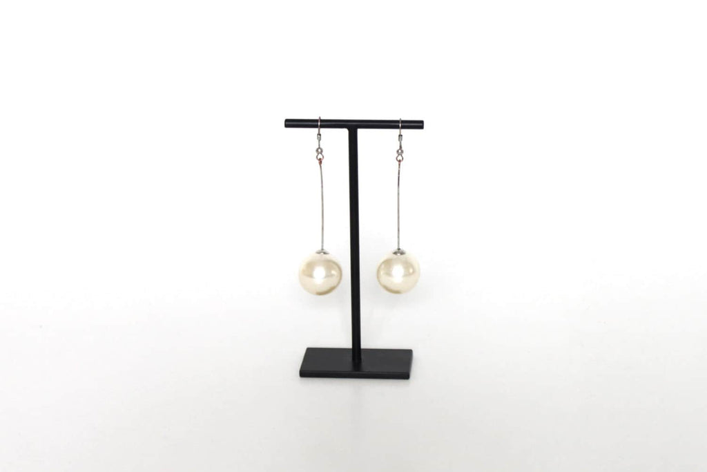 Long earring hanging display stand welded and black colored - jewellery accessories holder