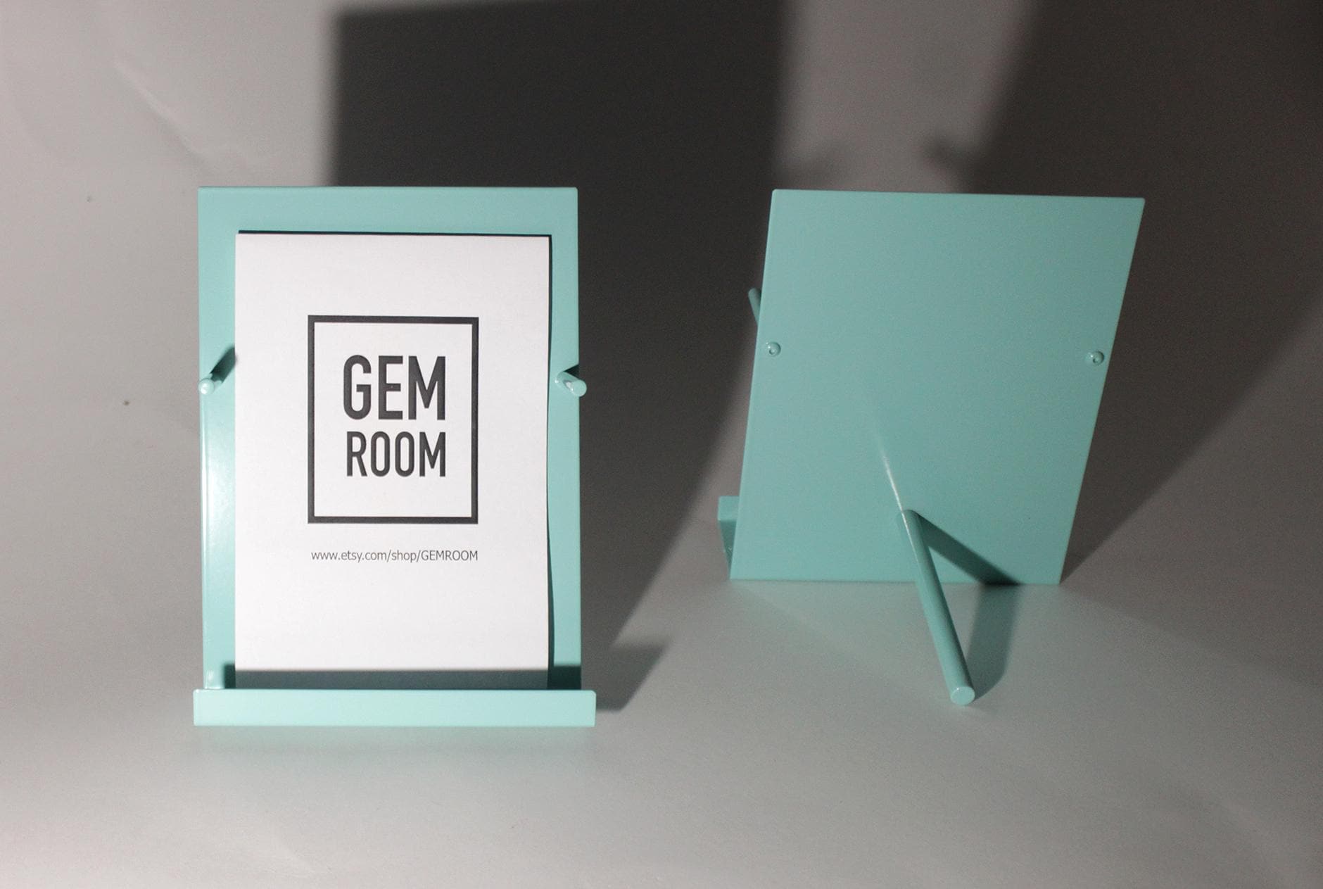 NEW Custom size & color Brochure Pamphlet Holder- Minimalist metal stand- postcard display