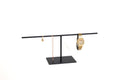 Black Steel Jewelry Stand: Bracelet, Watch, and Ring Holder