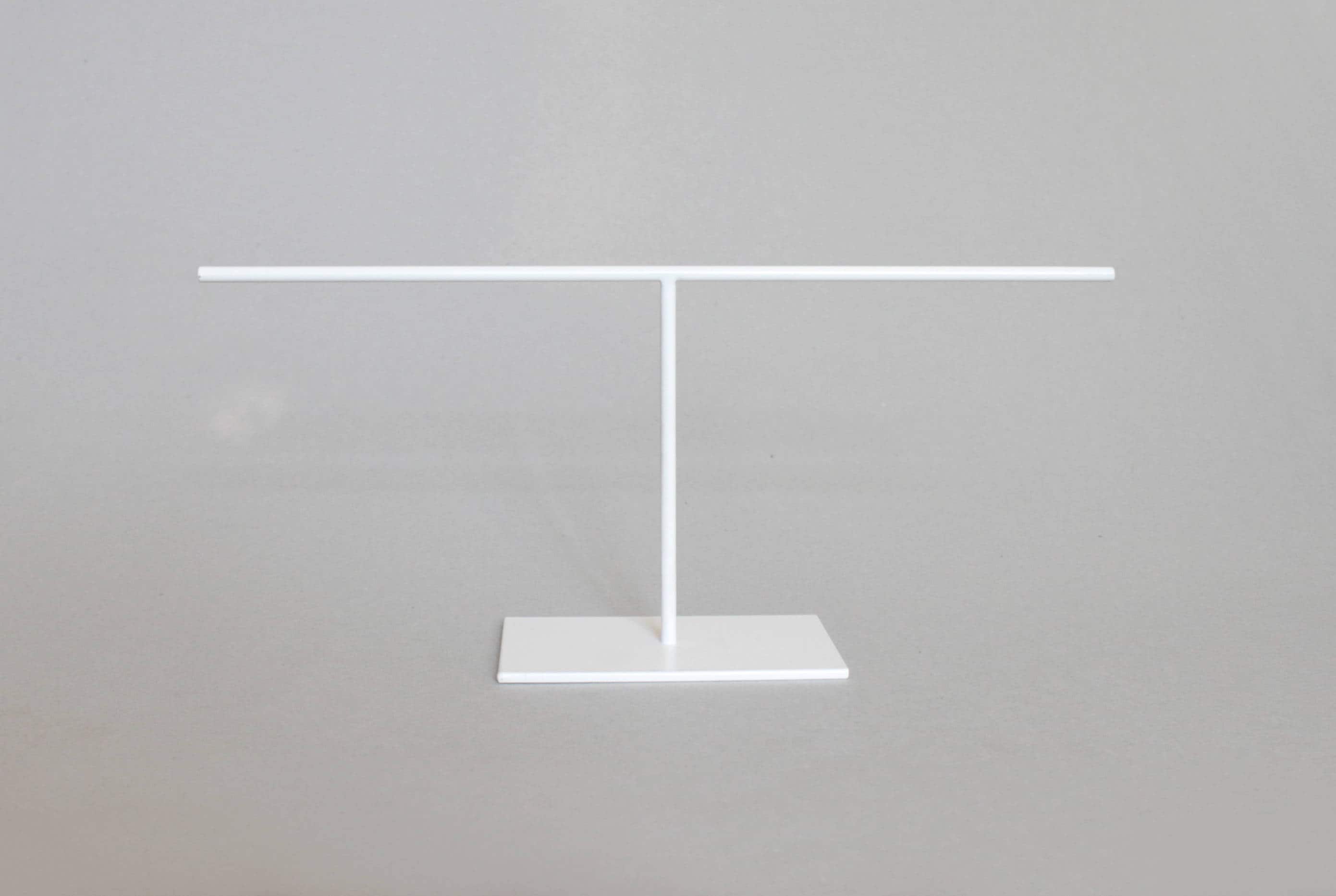 White Steel Jewelry Stand: Bracelet, Earring & Ring Display