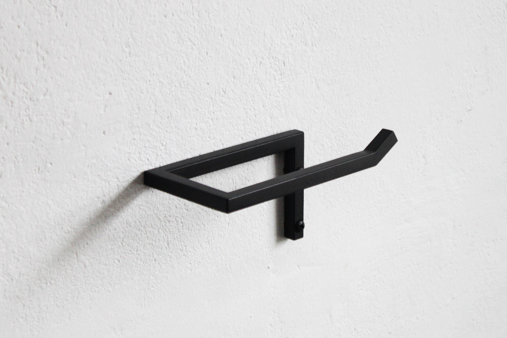 Wall Mounted Toilet Paper Roll Holder: Powder Coated Steel