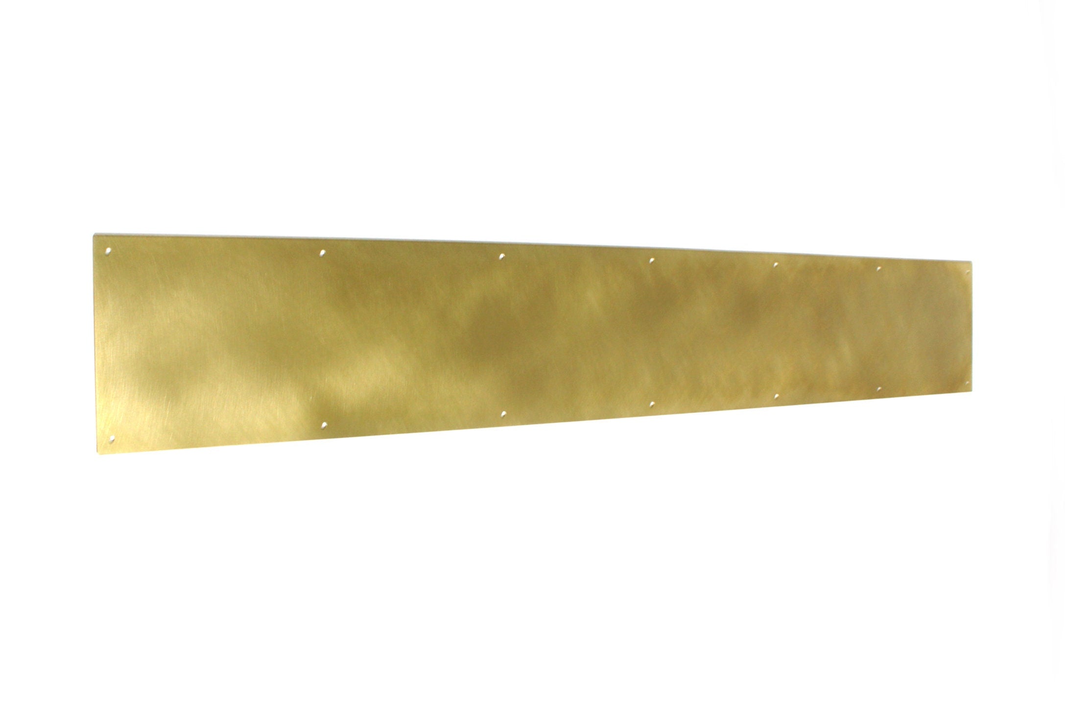 Custom Size Raw Brass Kick Plate, Push Plate, Fireplace or Kitchen