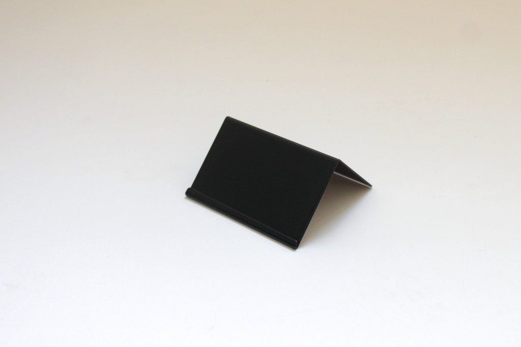 Modern Metal Price Tag Holder: Powder Coated Display Stand
