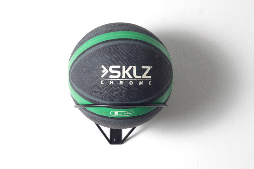 Medicine Ball Holder: Heavy Weight Ball Wall Display