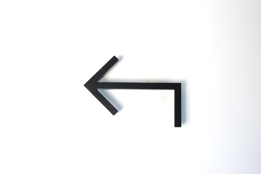 Metal Arrow Wall Decor: Modern Directional Sign