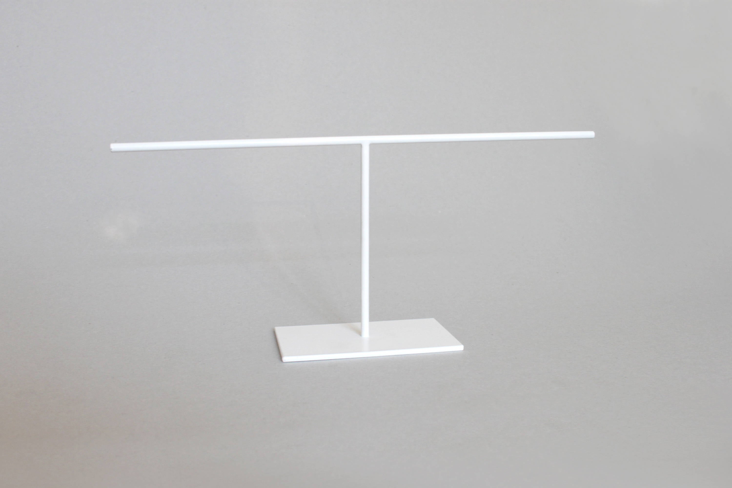 White Steel Jewelry Stand: Bracelet, Earring & Ring Display