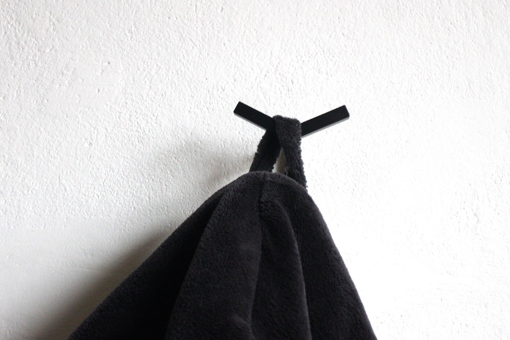Bathroom hooks hanger - metal steel welded powder coated hook - Towel or accessories holder
