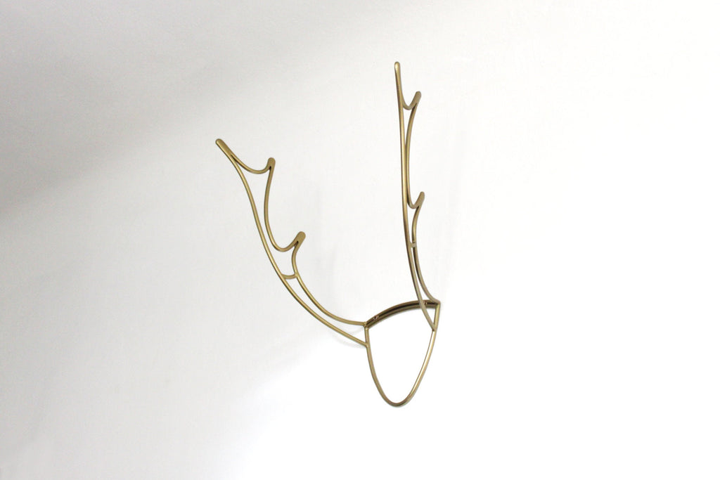 Deer Antler Bike Rack: Handmade Steel Bike Hanger