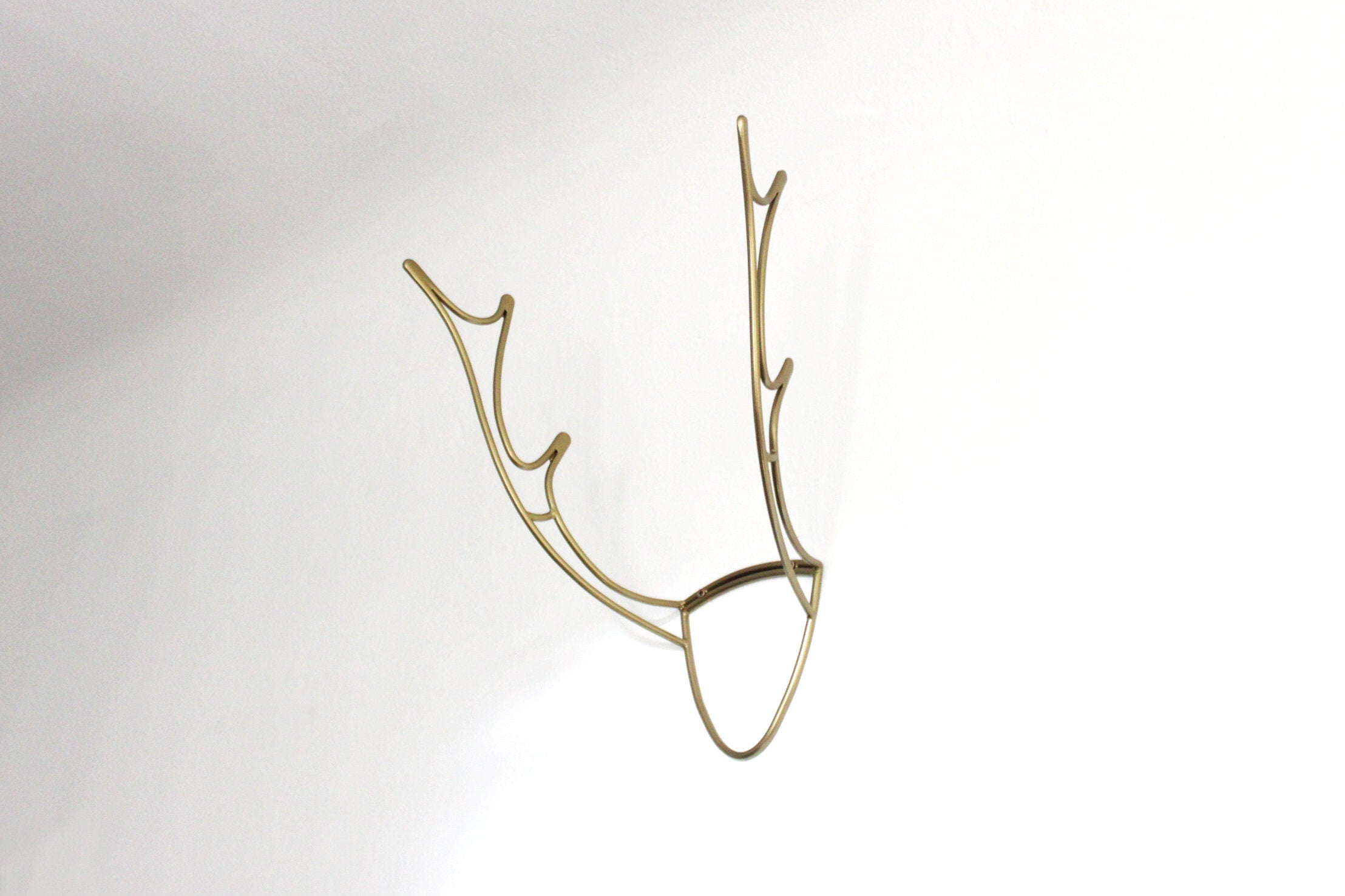 Deer Antler Bike Rack: Handmade Steel Bike Hanger