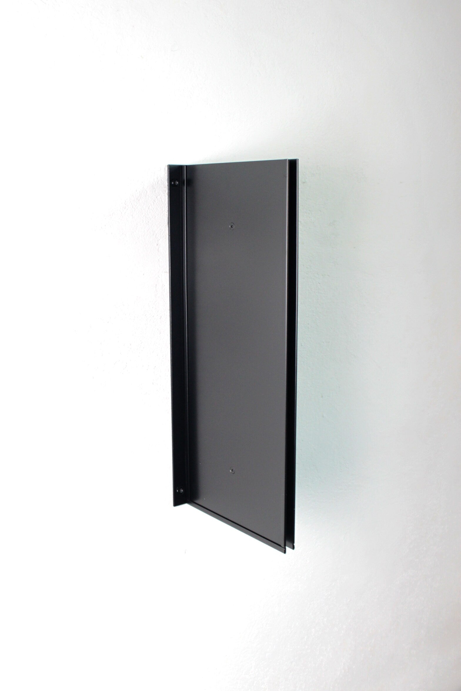 Minimalist Metal Wall Signage: Double Sided Paper Print Holder