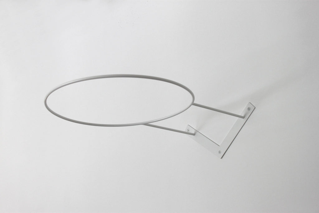 Wall Mount Yoga Ball Holder: Powder Coated Steel Exercise Ball Rack