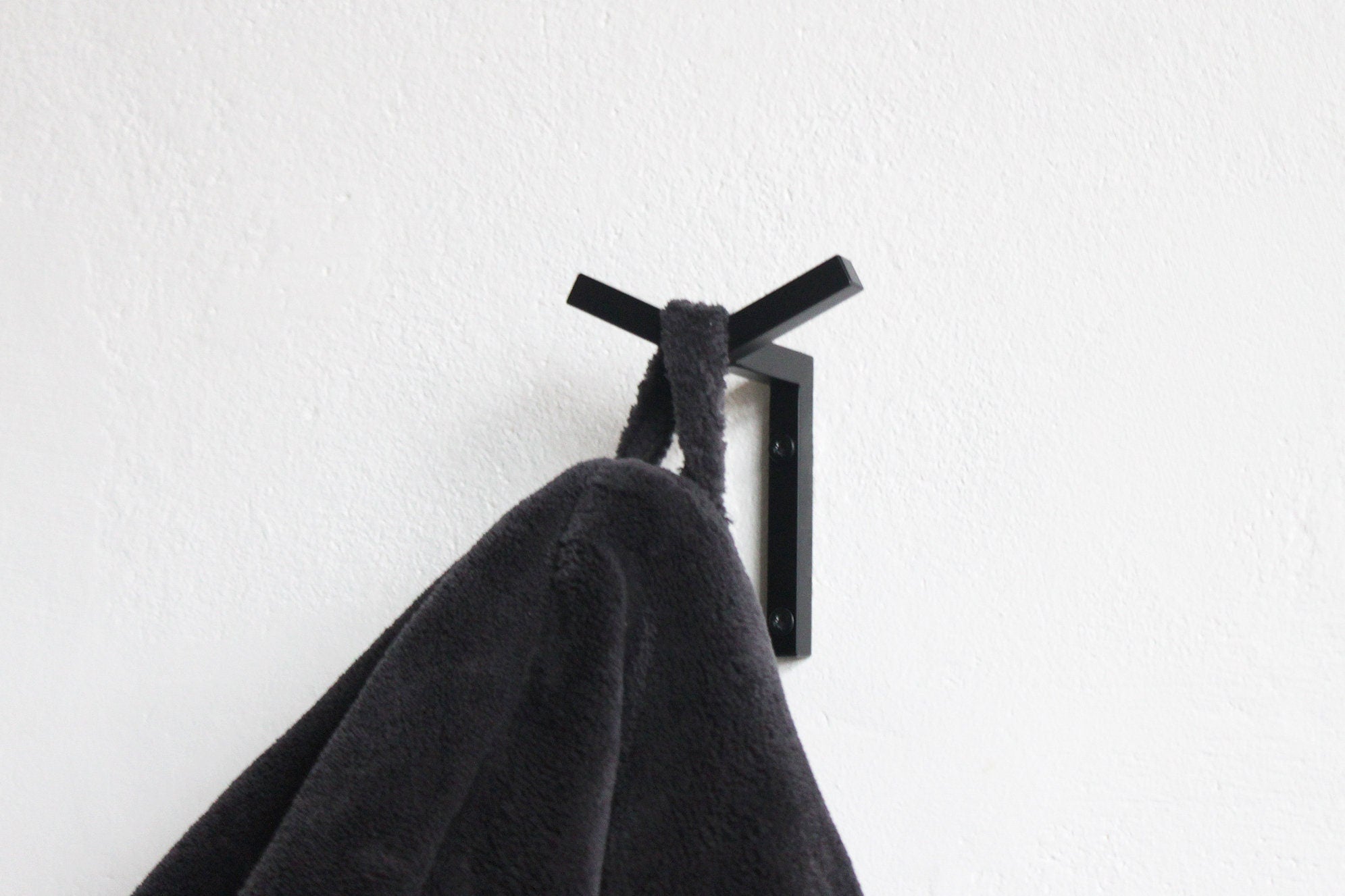 Bathroom hooks hanger - metal steel welded powder coated hook - Towel or accessories holder