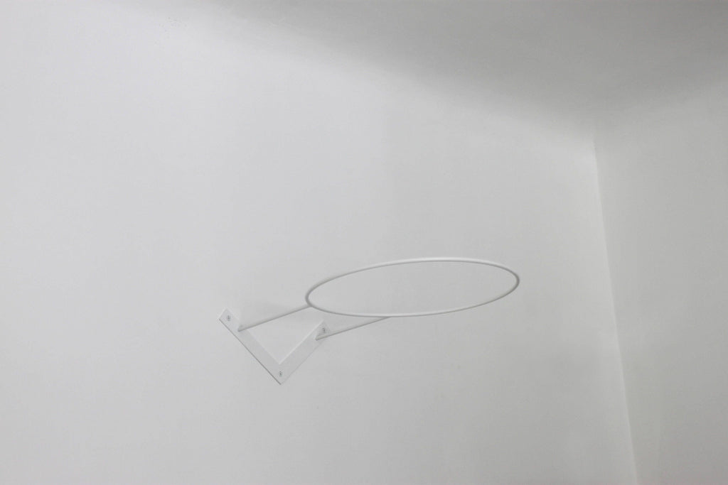 Wall Mount Yoga Ball Holder: Powder Coated Steel Exercise Ball Rack