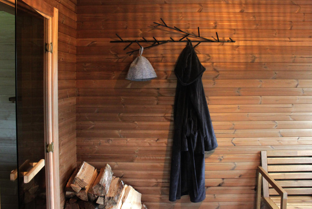Large Metal Twig Wall Hook - Durable metal multiple clothes hanger  - horizontal or vertical