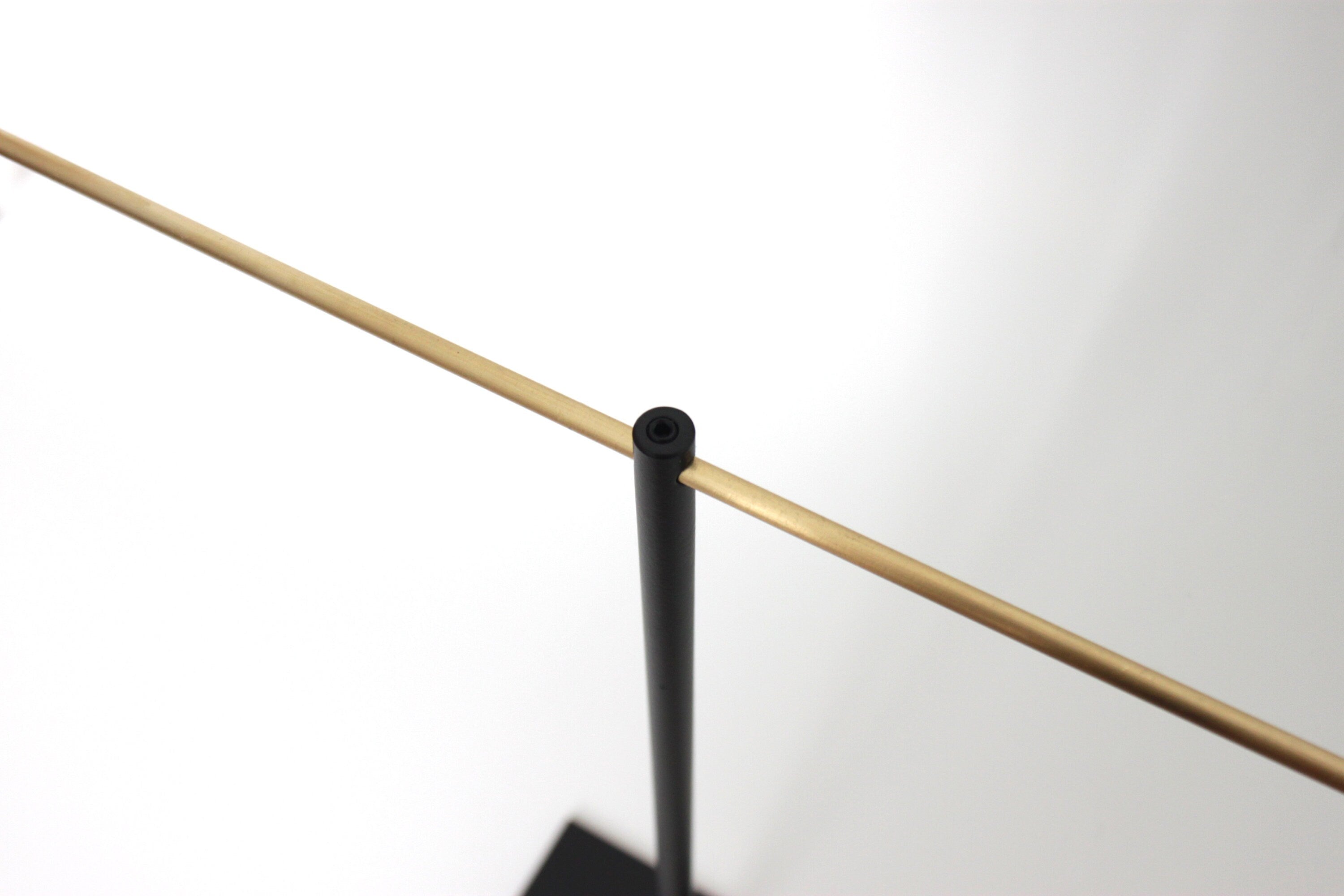 Large convertible Necklace Jewellery Stand with a brass, copper or stainless steel top bar
