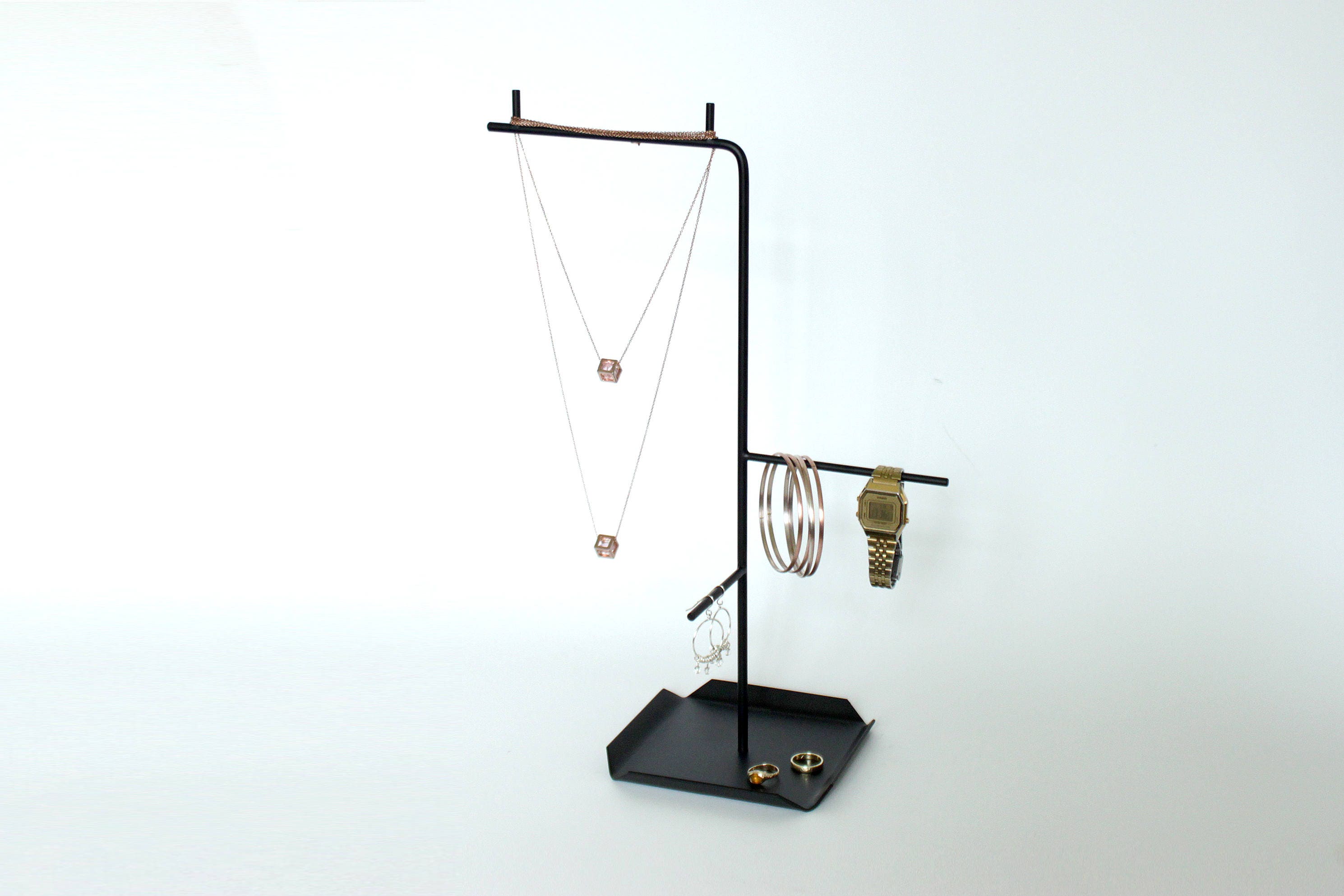 Metal Jewellery organizer - display - metal cube tray for tiny accessories