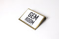 Modern Brass Price Tag Holder: Patina Finish Display