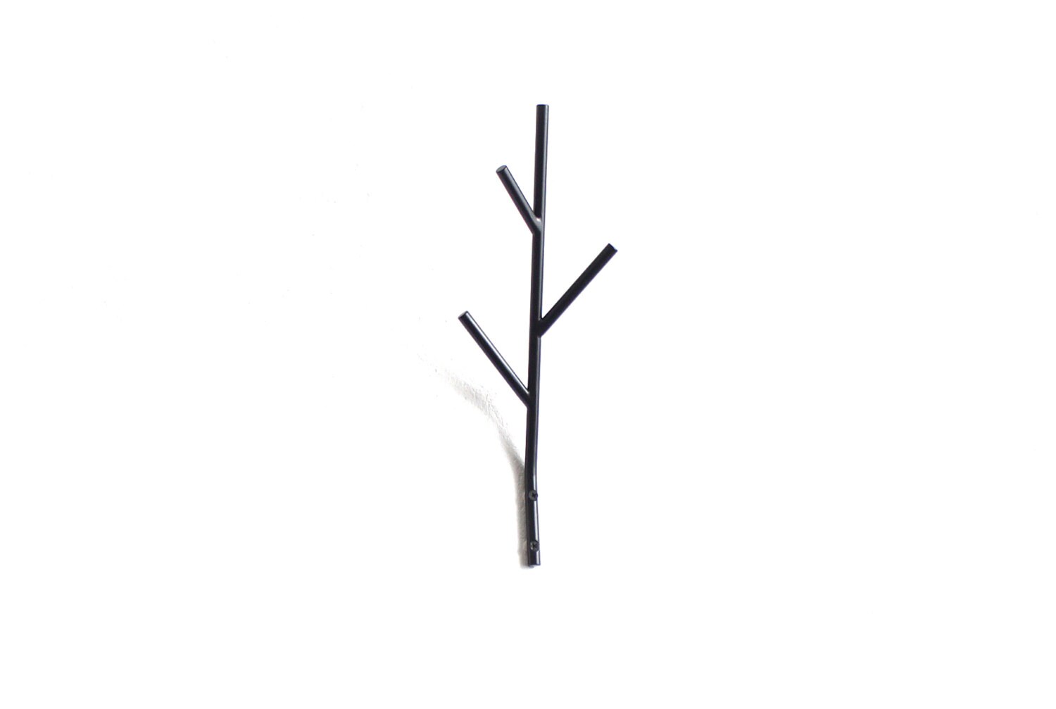Metal Twig Wall Hook: Powder Coated Steel Coat Rack