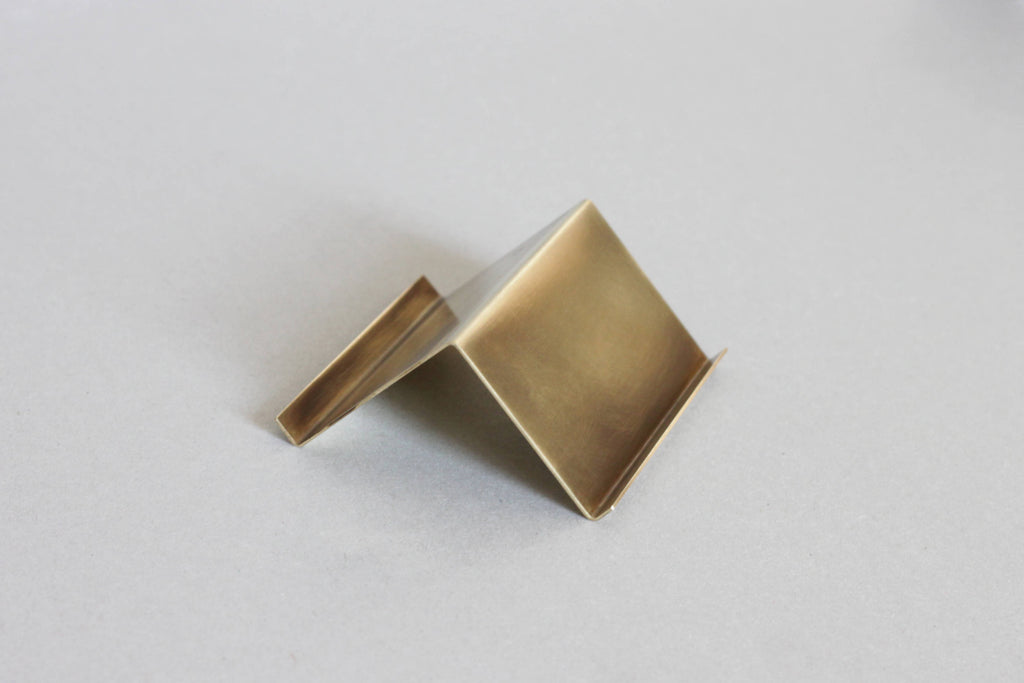 Modern brass Desk Business Card Holder