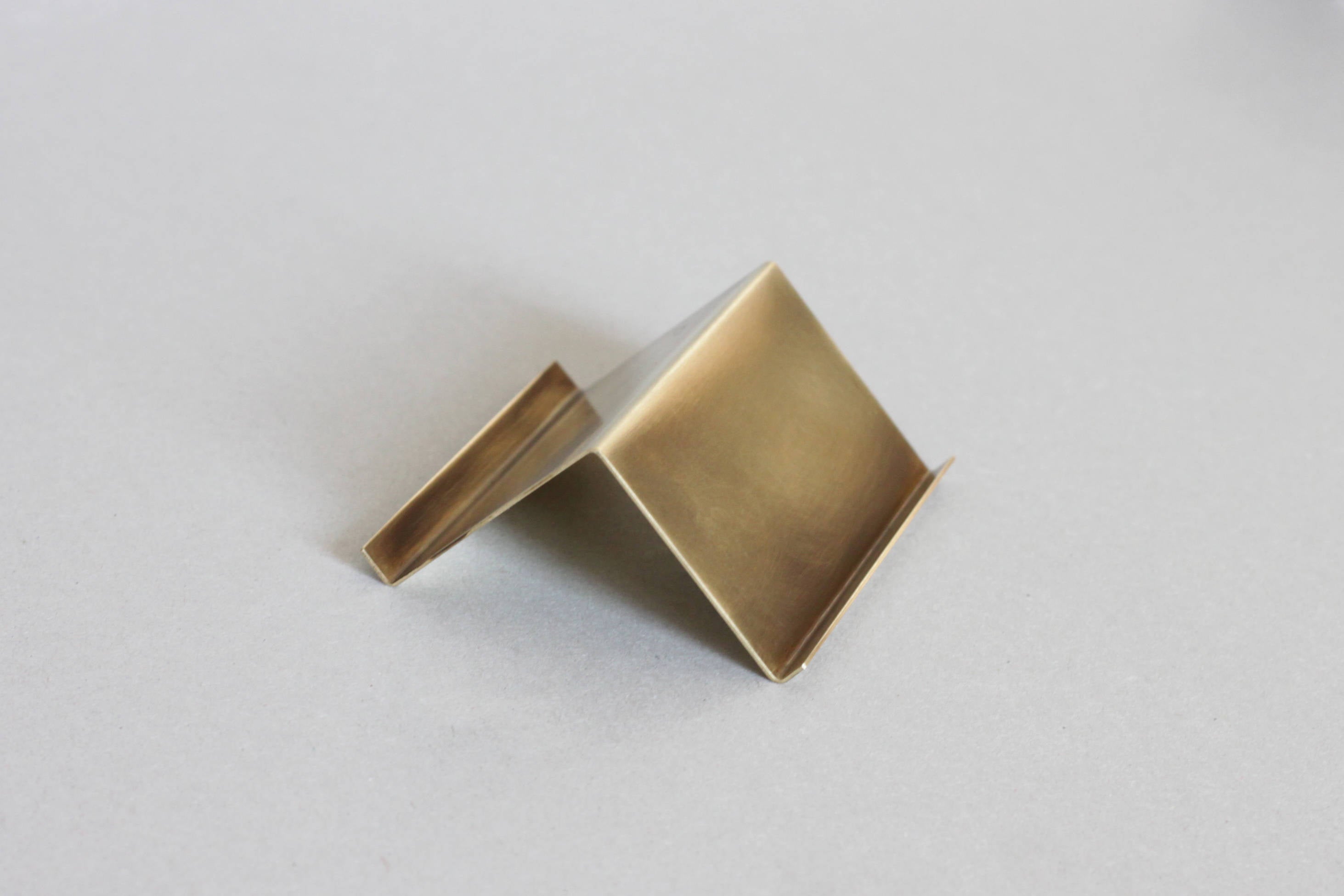 Modern brass Desk Business Card Holder