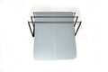 Wall Mounted Yoga Mat Rack: Black Steel Gym Organizer
