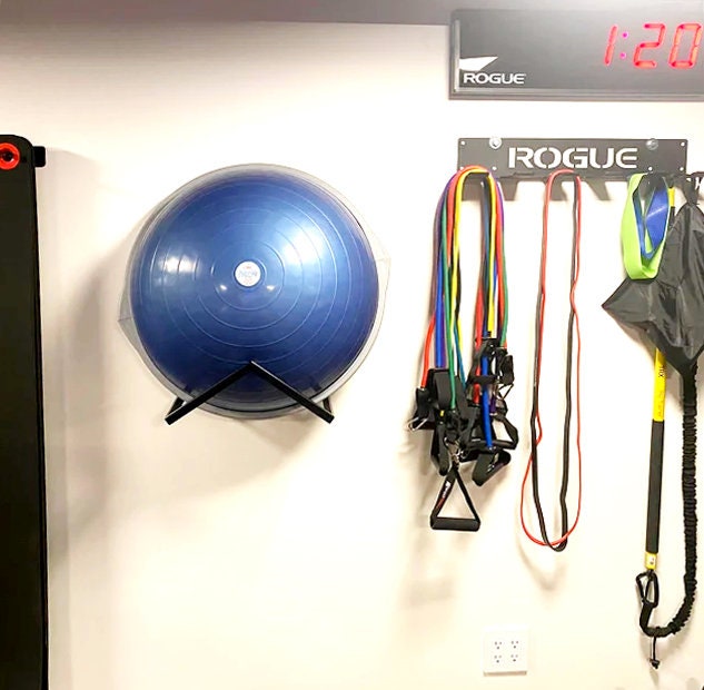 Vertical Bosu Ball Holder: Steel Balance Ball Storage Rack