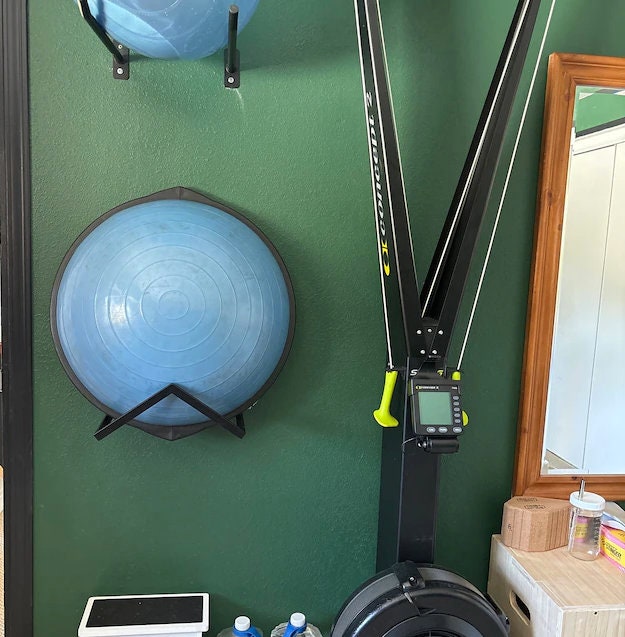 Vertical Bosu Ball Holder: Steel Balance Ball Storage Rack