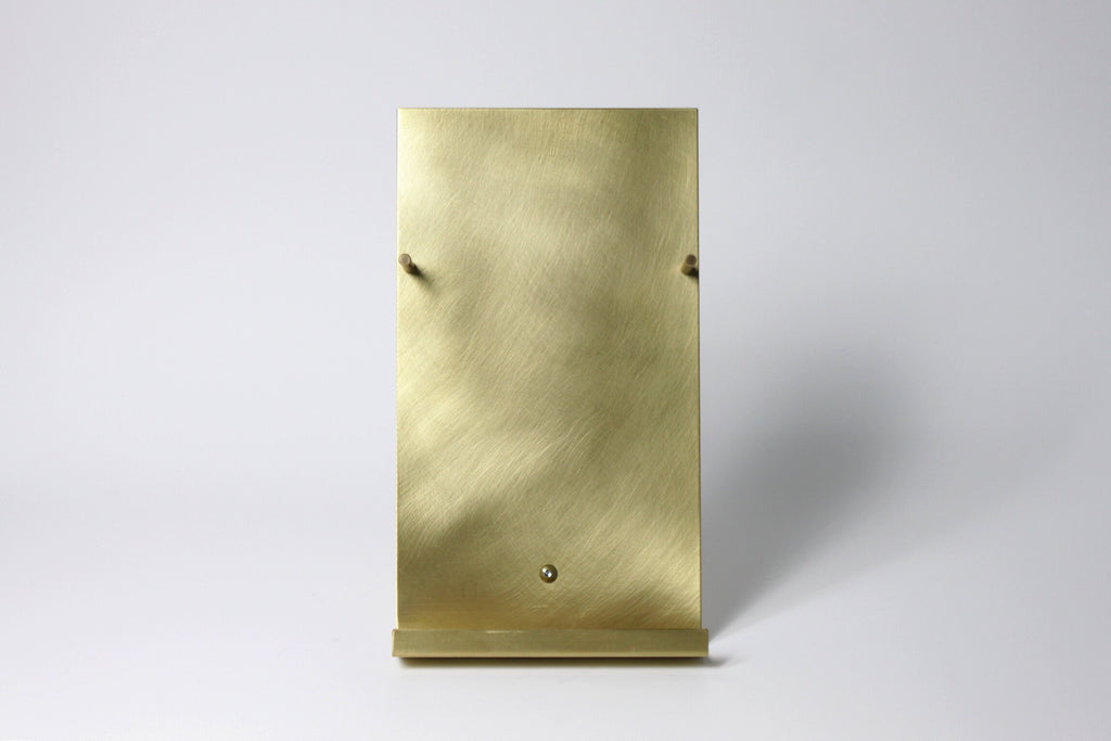 NEW Modern Brass Brochure Pamphlet Holder- Minimalist brass metal Information stand, Brochures postcard display