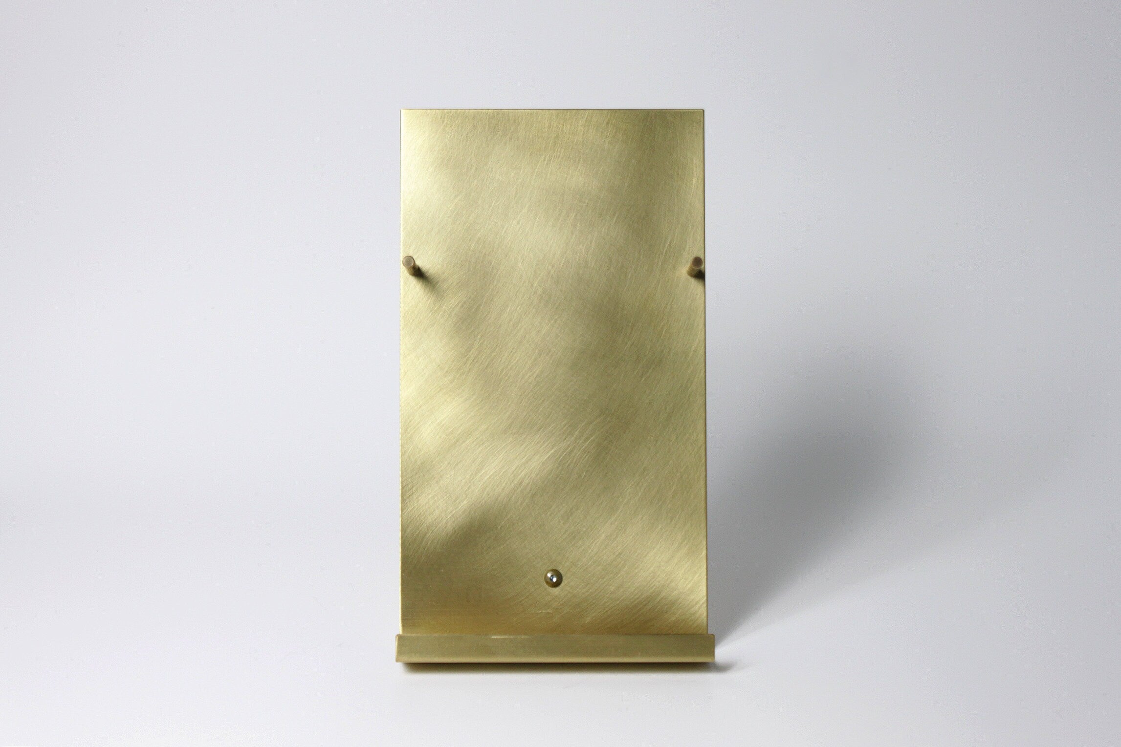 NEW Modern Brass Brochure Pamphlet Holder- Minimalist brass metal Information stand, Brochures postcard display
