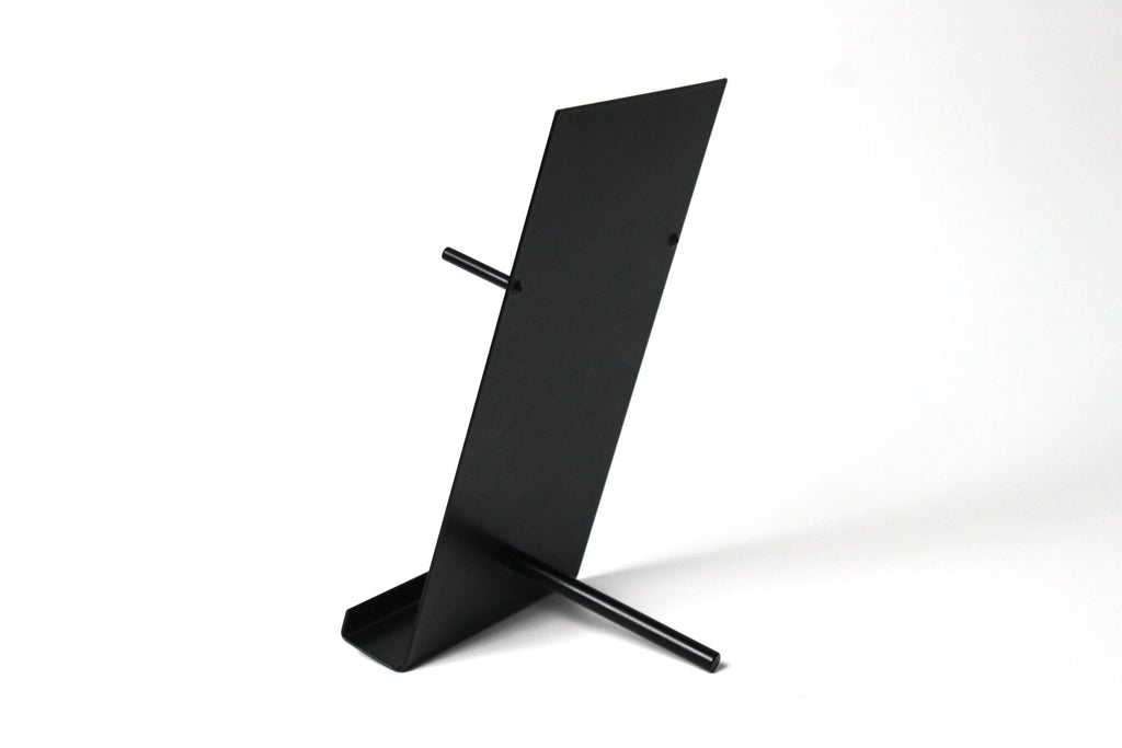 Minimalist Steel Brochure Holder: DL Size Information Stand