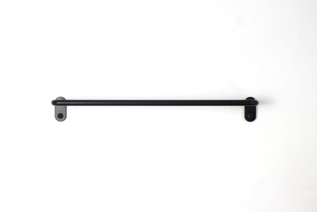 Minimalist Bathroom Accessories Set: Powder Coated Steel Towel, Toilet Paper & Hook Holder