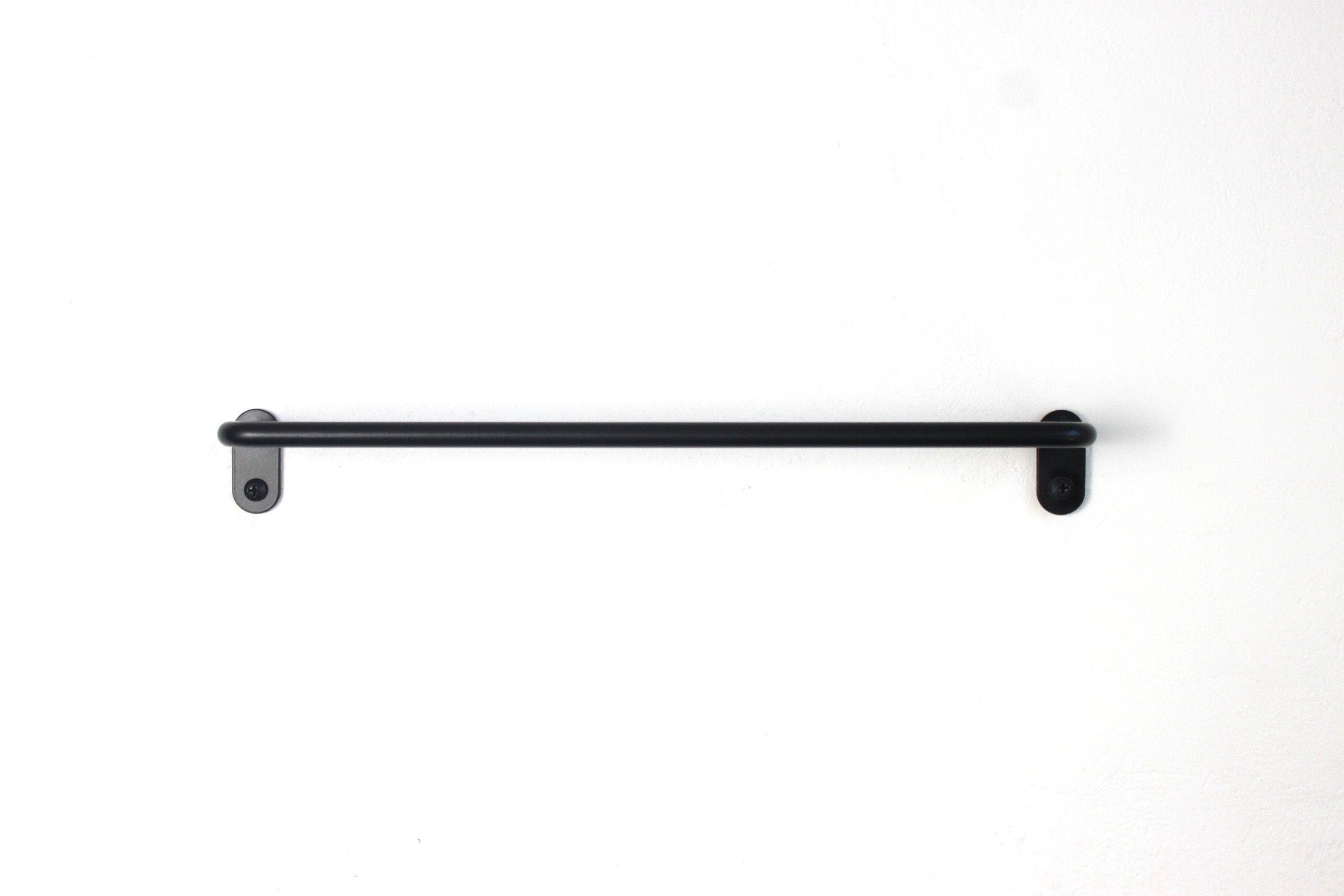 Minimalist Bathroom Accessories Set: Powder Coated Steel Towel, Toilet Paper & Hook Holder