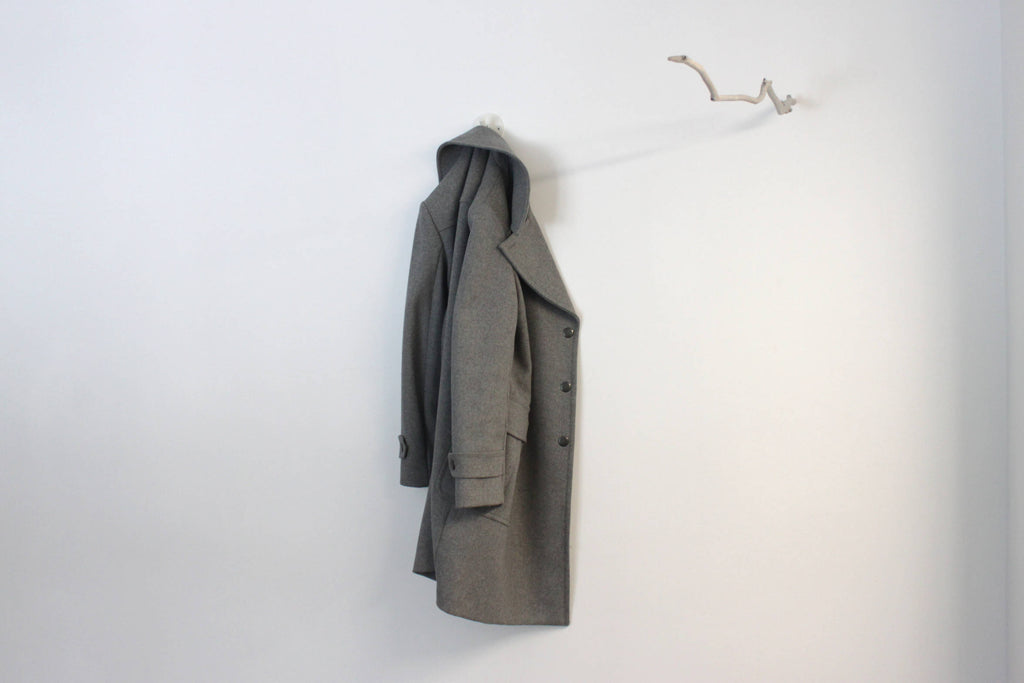 Wall Mount Metal Clothes Hanger - Modern Iron Display Rack