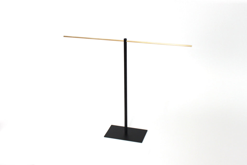 Large convertible Necklace Jewellery Stand with a brass, copper or stainless steel top bar