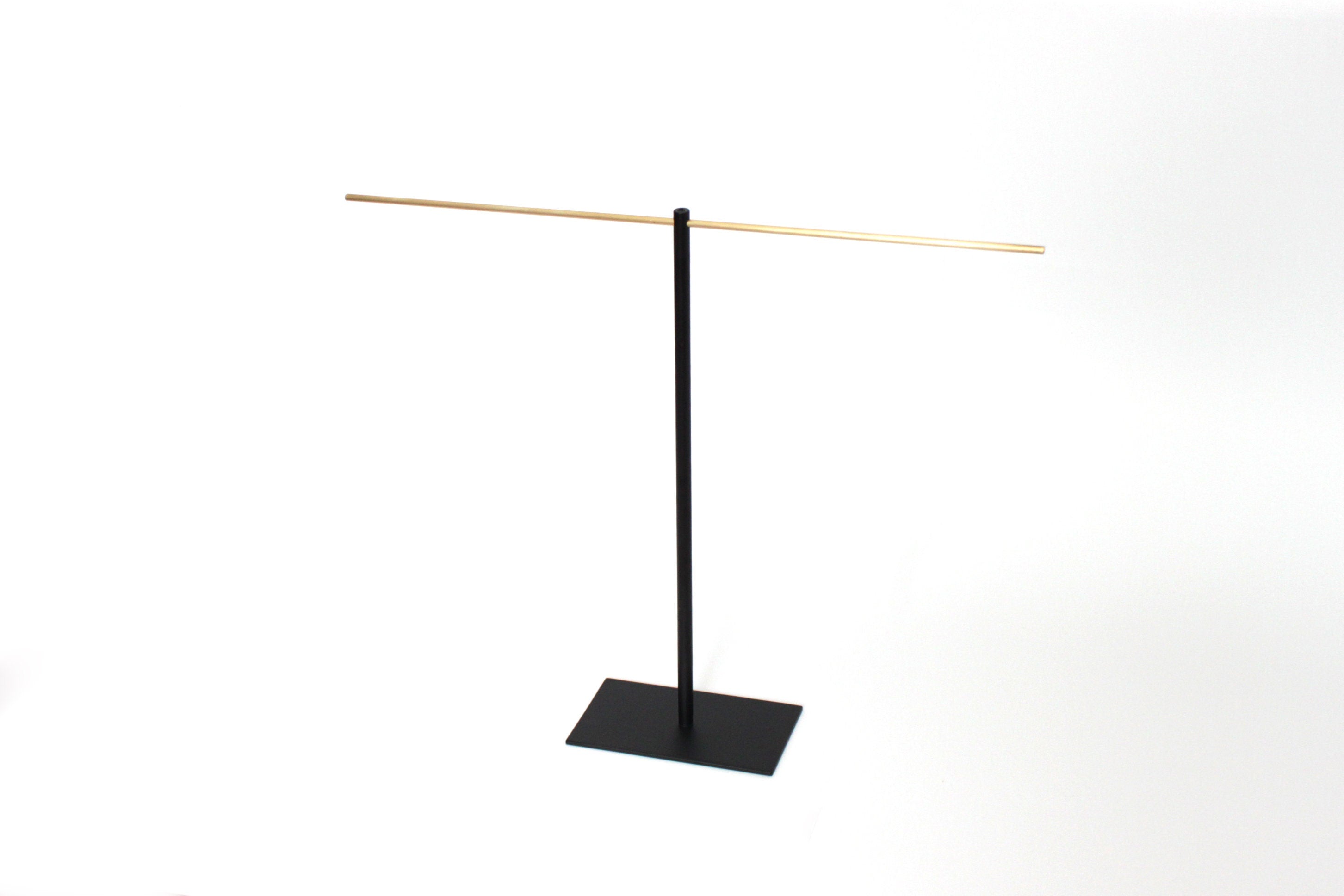 Large convertible Necklace Jewellery Stand with a brass, copper or stainless steel top bar