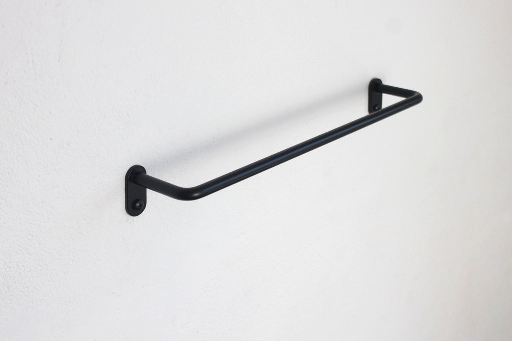 Minimalist Bathroom Accessories Set: Powder Coated Steel Towel, Toilet Paper & Hook Holder