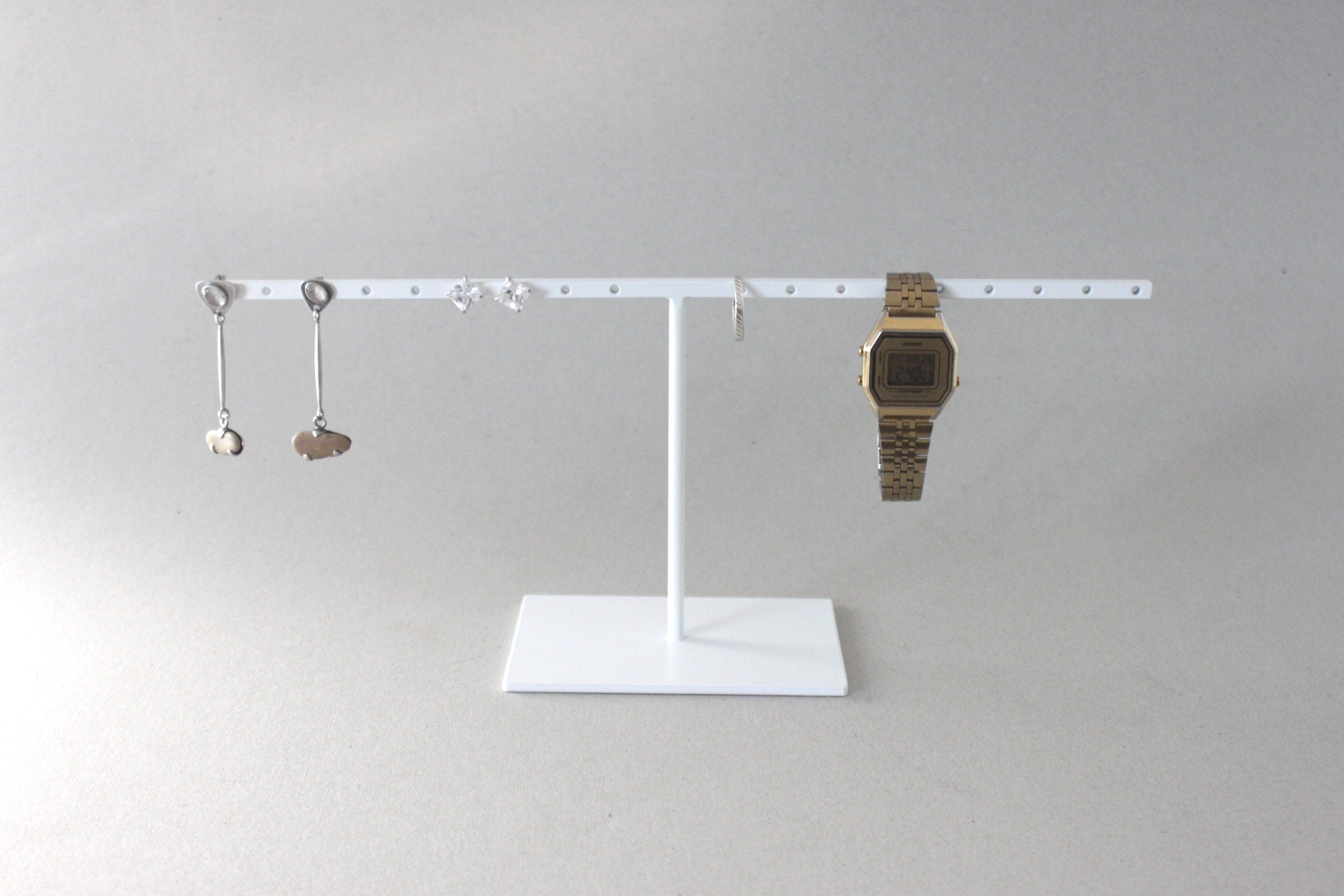 Extra Long Steel Earring Display Stand: Jewelry Organizer